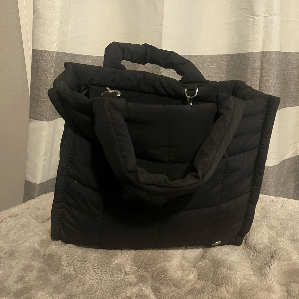 Westbronco Black Quilted Tote Bag